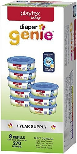 Playtex Pañales Genie Bolsas De Recarga, Ideal Para Pañales