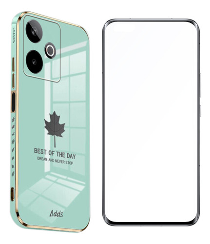 Funda Para Realme Gt 7t 5g Hoja De Arce 6d+mica