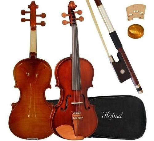 Violino 1/2 Hofma Hve 221 Natural + Estojo + Arco + Breu +nf