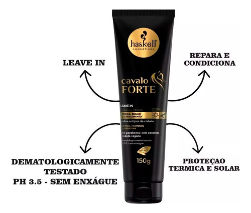 Haskell Tratamento Para Crescer Cabelo 6 Produtos 300ml