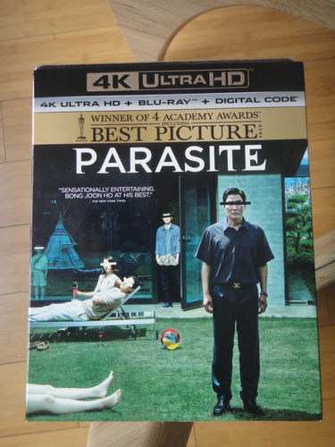 Parasite Blu Ray 4k Nuevo Y Sellado Usa Slipcover