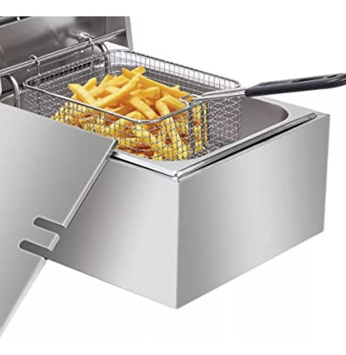 Fritador Eléctrico Industrial Acero Inoxidable 5,5 Litros