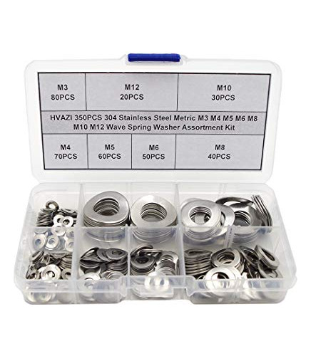 Juego Métrico De Acero Inoxidable Hvazi, 350 Piezas, M3, M4,