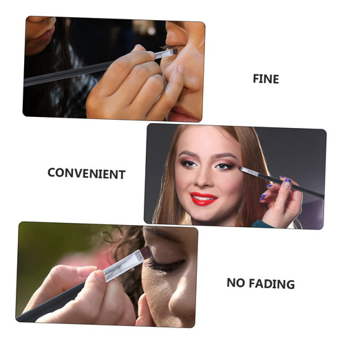 Juego De 10 Pinceles Angulares Para Cejas Y Ojos