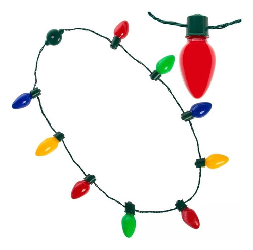 ¡ Collar De Bombilla Brillante Con Luces Led Navideñas,