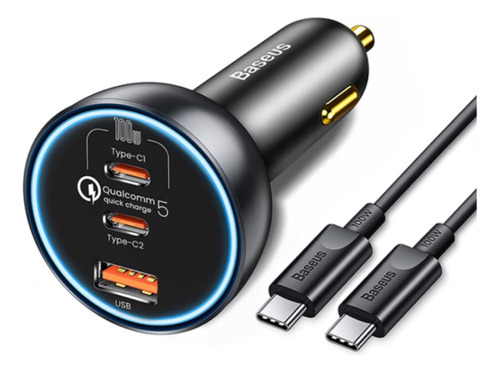 Cargador Auto Usb C Baseus 160w Carga Rapida iPhone Android