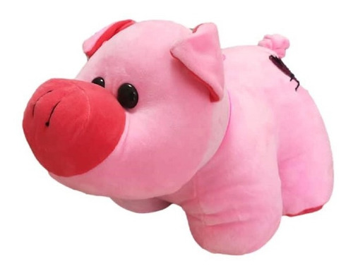 Imagen 1 de 2 de Puerco De Peluche Con Corazón Mediano 40 X 30 Cms