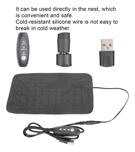 Usb Reptile Antiarañazos Almohadilla Térmica Reptil