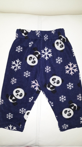 Pantalon Polar Bebe Beba Divino Con Pandas 12 Meses 1 Año