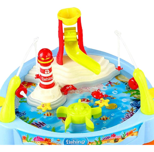 La Mesa De Agua De Arena Juega El Juego De Pesca De Juguete