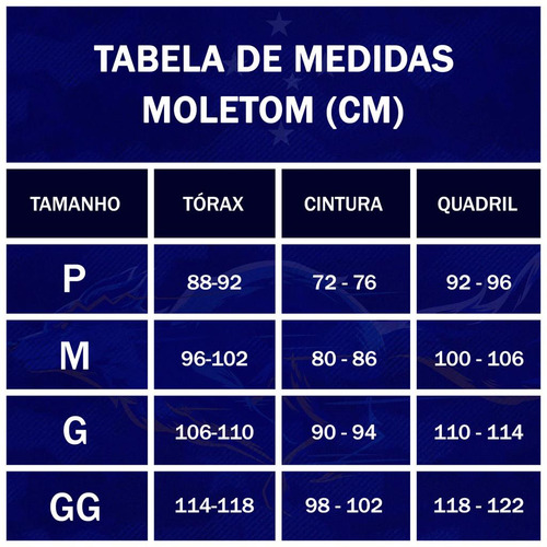 Blusa Moletom Canguru Azul Raposa Cruzeiro Oficial