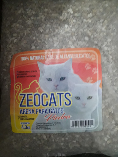 Arena Sanitaria Piedra Para Gatos 4 KLG.