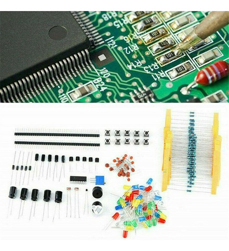 Kit De Componentes Eletrônicos 830pcs Compatível Com Arduin