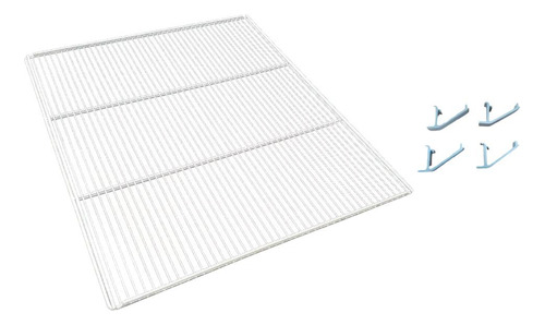 Prateleira Grade E 4 Suportes Branco P/ Evf19 E Evz21 Imbera