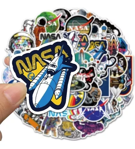 Nasa / Astronauta - Set De 50 Stickers / Calcomanias