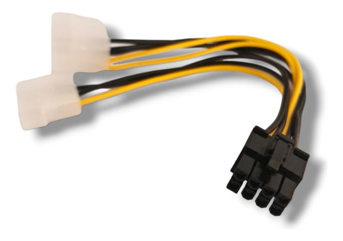 Cable Adaptador Poder Pci E Express 8pin 2x Molex 4pin Atx