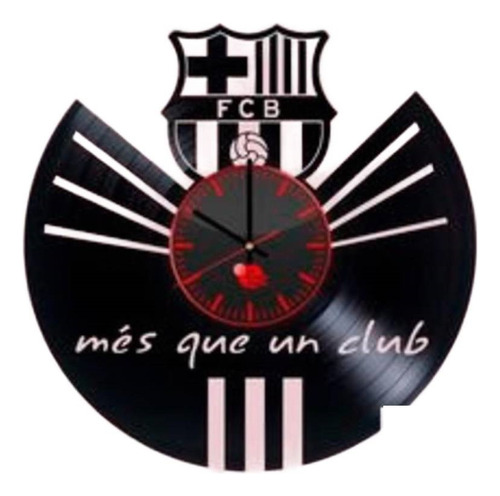Reloj Corte Laser 0864 Barcelona Logo, Mas Que Un Club