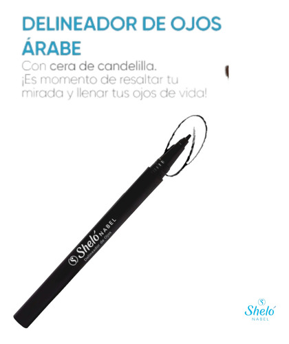 Delineador De Ojos Arabe (color Negro) Shelo Nabel® 0.2g 5pz