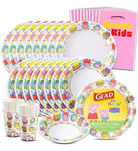 Juego De Suministros Para Fiesta De Peppa Pig - Paquete De F