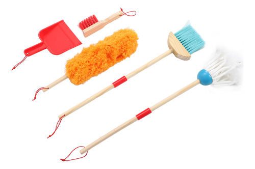 Juego De Juguetes De Limpieza Para Niños, Escoba, Trapeador,