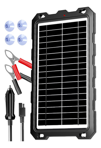 Sunapex Cargador De Goteo Solar De 10 Vatios Y 12 V, Cargad.