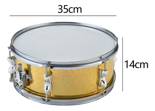 13 Tarola Música Bateria Mola De Ajuste Amarela