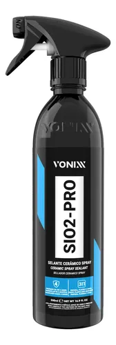 Selante SiO2 Pro Vonixx 500ml Manutenção de Vitrificação Proteção e Brilho Automotivo