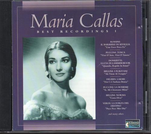 Maria Callas/ Best Recordings 1 & The Great 2 Cds Importados