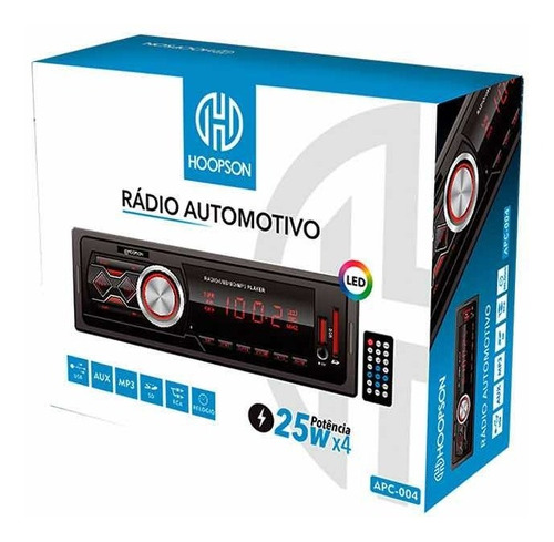 Rádio Automotivo Hoopson Apc004 - 4x25w