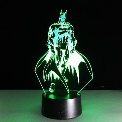 Lampara Ilusión 3d Dc Batman Super Héroe
