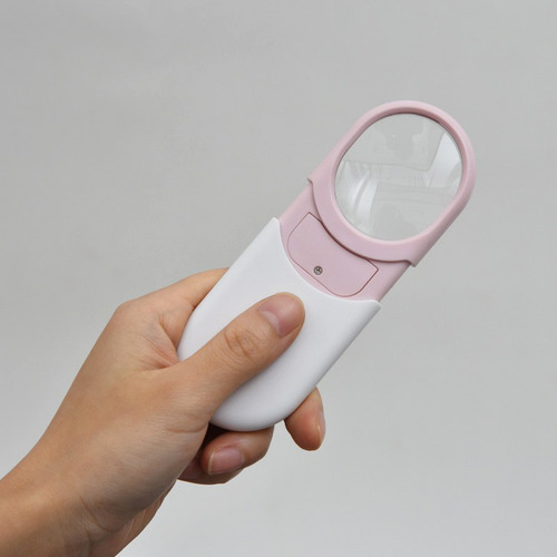 (r)small Pocket Magnifying Glass 10x With Led Light For Read