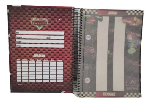 Caderno De Desenho A4 Personalizado - Tema Carros Corrida