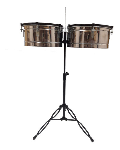 Imagen 4 de 9 de Timbaleta Pyp Percusion Aros Macizo Pata Doble Planchuela F