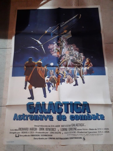 Afiche Galactica Richard Hatch Dirk Benedict 1978 C29