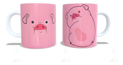 Taza - Tazón De Ceramica Chanchito Gravity Falls Anime