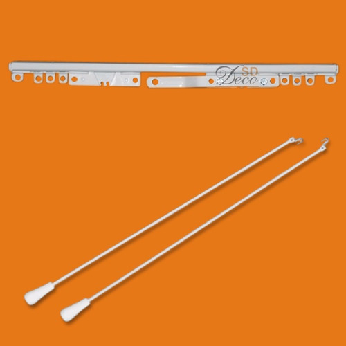 Imagen 2 de 7 de Riel Americano Para Cortinas Completo - Sd Deco - Belgrano