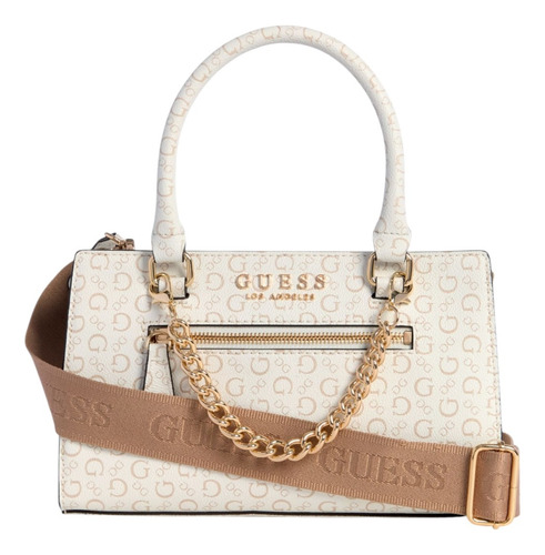 Bolsa Guess Factory Cg947905-whi Acabado de los herrajes Níquel Color Blanco Correa de hombro Blanco Diseño de la tela Lisa