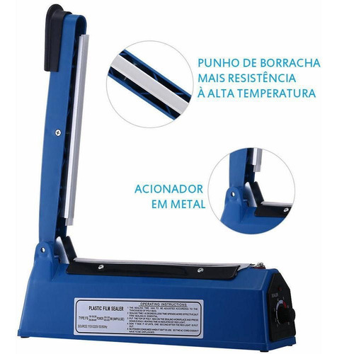 Seladora manual Geladinho de 10 cm, 150 W,