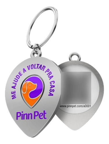 Plaquinha De Identificação Qr-code Pinn Pet Inteligente
