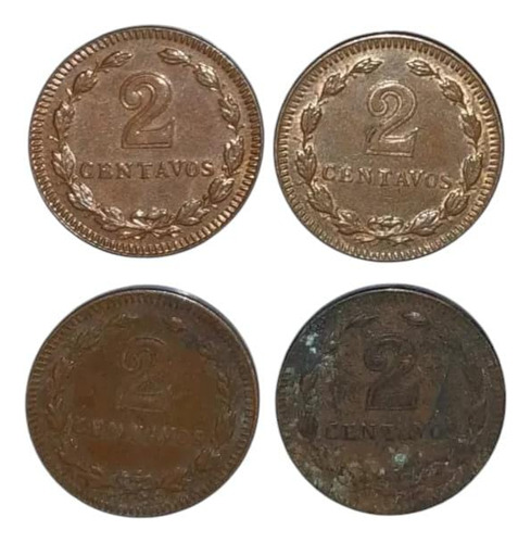 2 Centavos Cobre 1939 1940 1941 1945