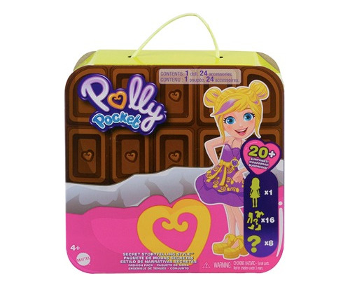 Polly Pocket Moda Secreta Chocolatería 1muñeca 24accesorios