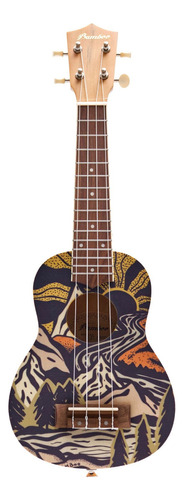 Ukulele Soprano Bamboo U-21-forest Natural Con Funda