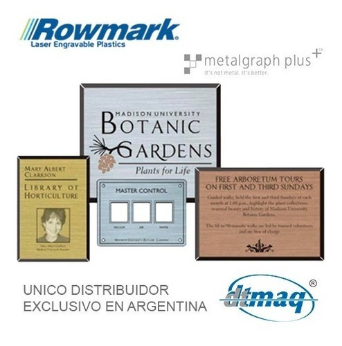 Imagen 3 de 7 de Plástico Bicapa Laserable Rowmark Metalgraph Placa 120x60cm