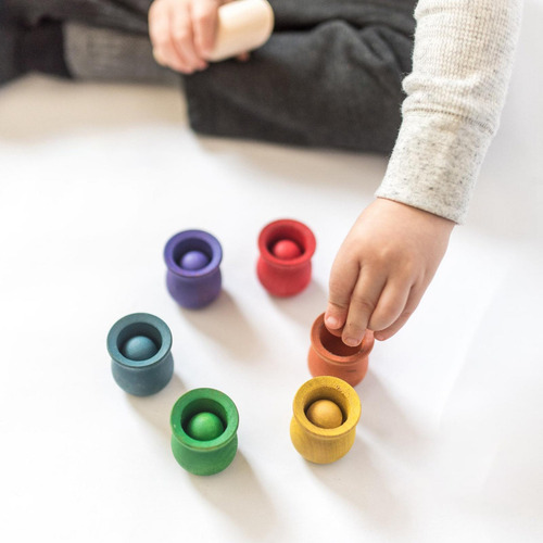 Bolas En Tazas Juguete Montessori Juguetes Educativos Que
