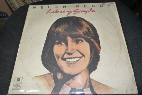 Jch- Helen Reddy Libre Y Simple Edic. Usa Año 1975 Lp