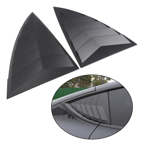 2 Piezas De Pegatina Triangular Para Ventana Trasera, Ajuste