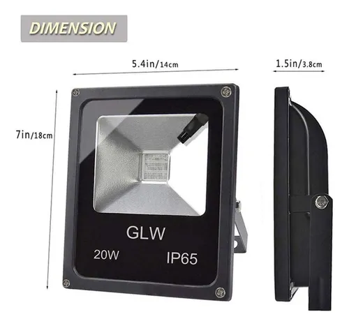 Glw 20w Rgb Led Led Leache Color Cambio De Reflector Con De