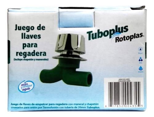Llaves Tuboplus Rotoplas Empotrar Juego Maneral Regadera