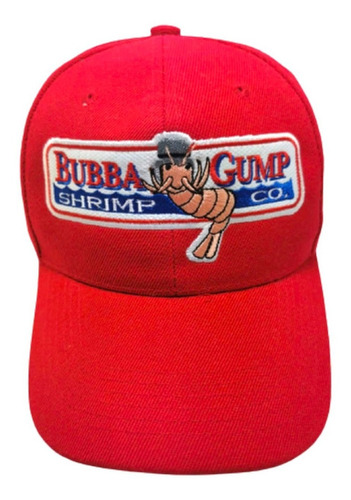 Forrest Gump Gorra Bordada Roja Bubba Shrimp Company Snapbac