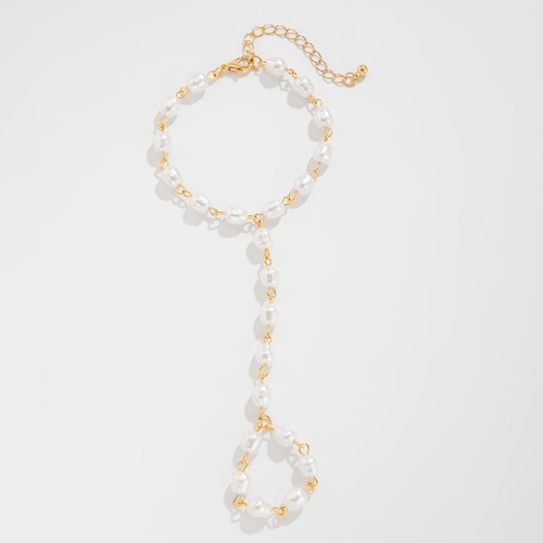 1 Par De Elegantes Pulseras Con Forma De Dedo Con Forma De C